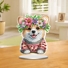 Load image into Gallery viewer, Special Shape Single-Side 5D DIY Shiba Inu Puppy Diamond Art Tabletop Home Decor