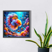 Load image into Gallery viewer, Diamond Painting - Full Square - Black Spotted Betta (30*30CM)