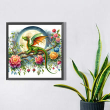 Load image into Gallery viewer, Diamond Painting - Full Square - Qinglong under the moon (30*30CM)