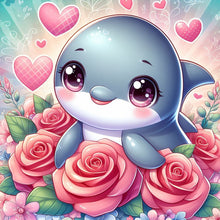 Load image into Gallery viewer, Diamond Painting - Full Round - dolphin (30*30CM)