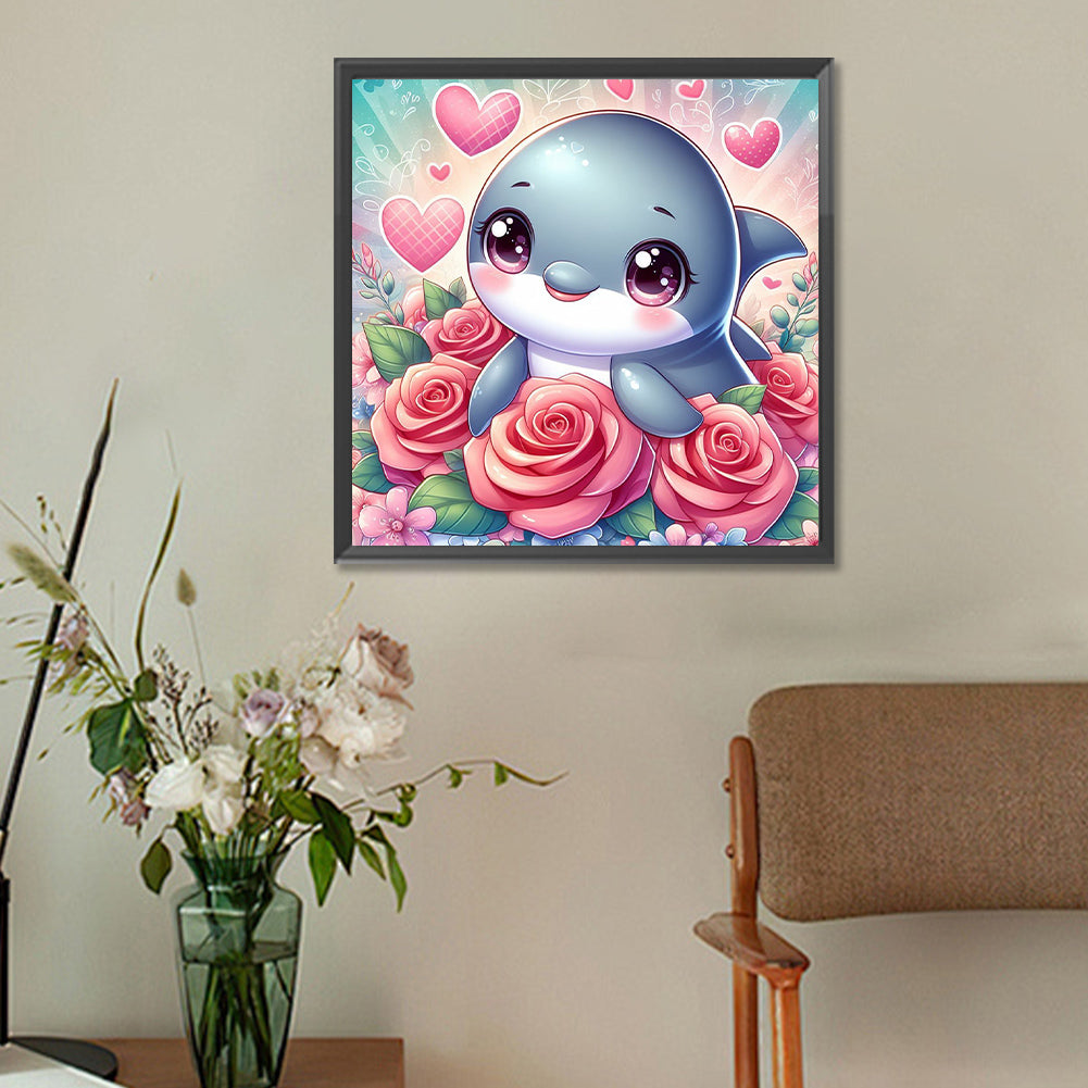 Diamond Painting - Full Round - dolphin (30*30CM)