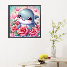 Load image into Gallery viewer, Diamond Painting - Full Round - dolphin (30*30CM)