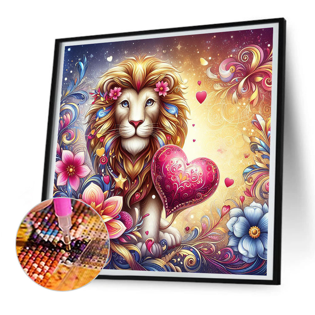 Diamond Painting - Full Round - lion (30*30CM)