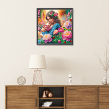 Load image into Gallery viewer, Diamond Painting - Partial Special Shaped - mother and son (30*30CM)