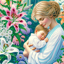 Load image into Gallery viewer, Diamond Painting - Partial Special Shaped - mother and son (30*30CM)