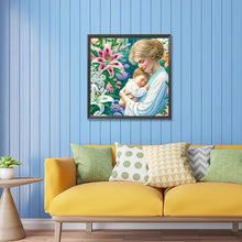 Load image into Gallery viewer, Diamond Painting - Partial Special Shaped - mother and son (30*30CM)