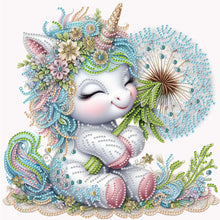 Load image into Gallery viewer, Diamond Painting - Partial Special Shaped - dandelion unicorn (30*30cm)