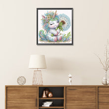 Load image into Gallery viewer, Diamond Painting - Partial Special Shaped - dandelion unicorn (30*30cm)