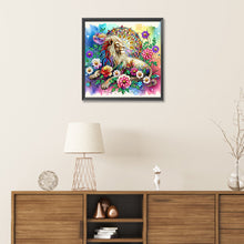 Load image into Gallery viewer, Diamond Painting - Partial Special Shaped - flower lion (30*30CM)