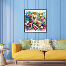 Load image into Gallery viewer, Diamond Painting - Partial Special Shaped - flower lion (30*30CM)