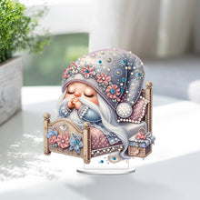 Load image into Gallery viewer, Special Shape Single-Side Sleeping Gnome Desktop Diamond Art Kits for Home Decor