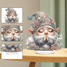 Load image into Gallery viewer, Special Shape Single-Side Prayer Gnome Desktop Diamond Art Kits for Home Decor