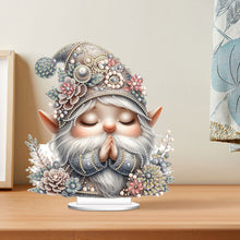 Load image into Gallery viewer, Special Shape Single-Side Prayer Gnome Desktop Diamond Art Kits for Home Decor