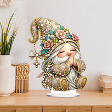 Load image into Gallery viewer, Special Shape Single-Side Prayer Gnome Desktop Diamond Art Kits for Home Decor