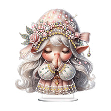 Load image into Gallery viewer, Special Shape Single-Side Prayer Gnome Desktop Diamond Art Kits for Home Decor