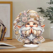 Load image into Gallery viewer, Special Shape Single-Side Prayer Gnome Desktop Diamond Art Kits for Home Decor