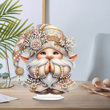 Load image into Gallery viewer, Special Shape Single-Side Prayer Gnome Desktop Diamond Art Kits for Home Decor