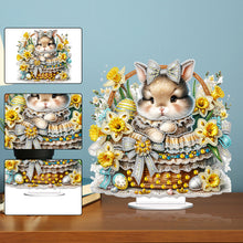 Load image into Gallery viewer, Easter Special Shape Desktop Diamond Art Kit for Adults Beginner (Basket Bunny)