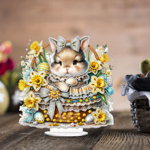 Load image into Gallery viewer, Easter Special Shape Desktop Diamond Art Kit for Adults Beginner (Basket Bunny)