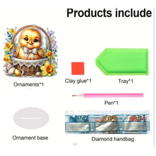 Load image into Gallery viewer, Easter Special Shape Desktop Diamond Art Kit for Adults Beginner (Basket Chick)