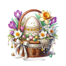 Load image into Gallery viewer, Easter Special Shape Desktop Diamond Art Kit for Adults Beginner (Basket Egg 5)