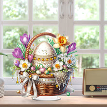 Load image into Gallery viewer, Easter Special Shape Desktop Diamond Art Kit for Adults Beginner (Basket Egg 5)
