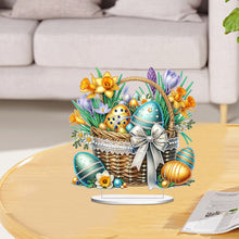 Load image into Gallery viewer, Easter Special Shape Desktop Diamond Art Kit for Adults Beginner (Basket Egg 6)