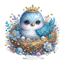 Load image into Gallery viewer, Single-Side Special Shape Desktop Diamond Art Kits for Home Decor (Bird Flower)