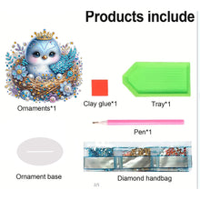 Load image into Gallery viewer, Single-Side Special Shape Desktop Diamond Art Kits for Home Decor (Bird Flower)