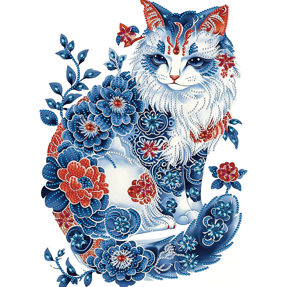 Diamond Painting - Full Round - Tabby cat (30*40CM)