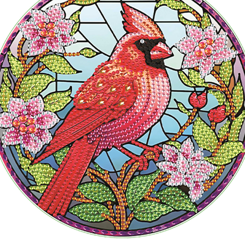 Acrylic Single-Side 5D DIY Animal Diamond Painting Dots Pendant for Window Decor