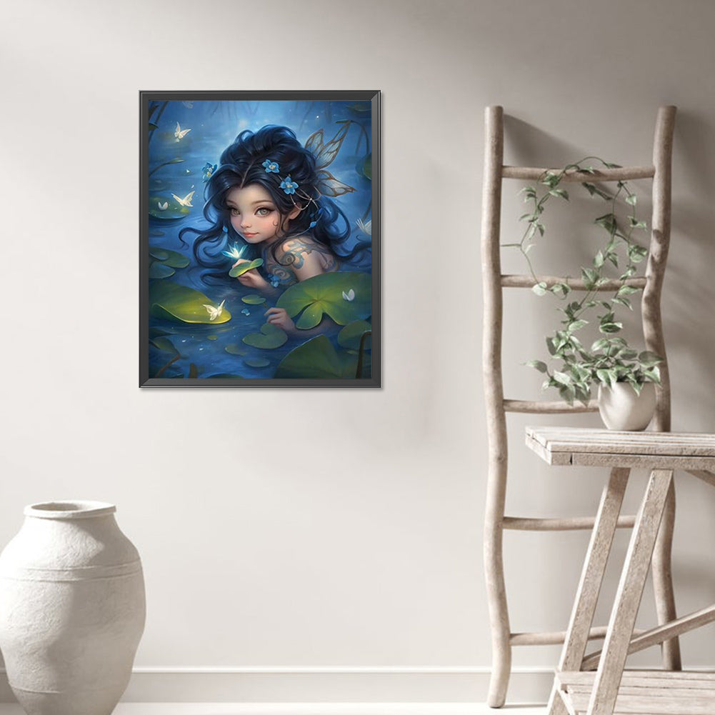 AB Diamond Painting - Full Round - water elf girl (40*50CM)