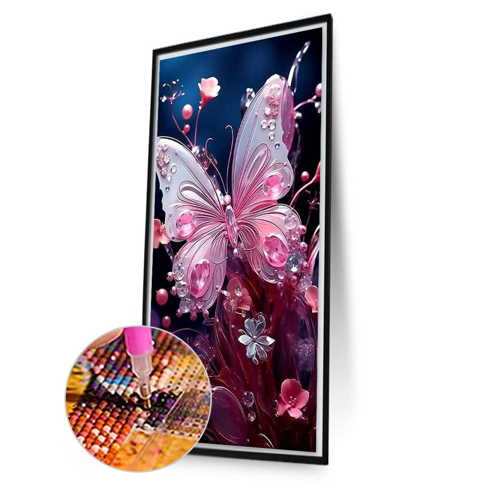 AB Diamond Painting - Full Round - jewel butterfly (40*70CM)