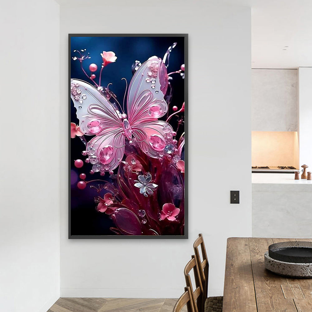 AB Diamond Painting - Full Round - jewel butterfly (40*70CM)