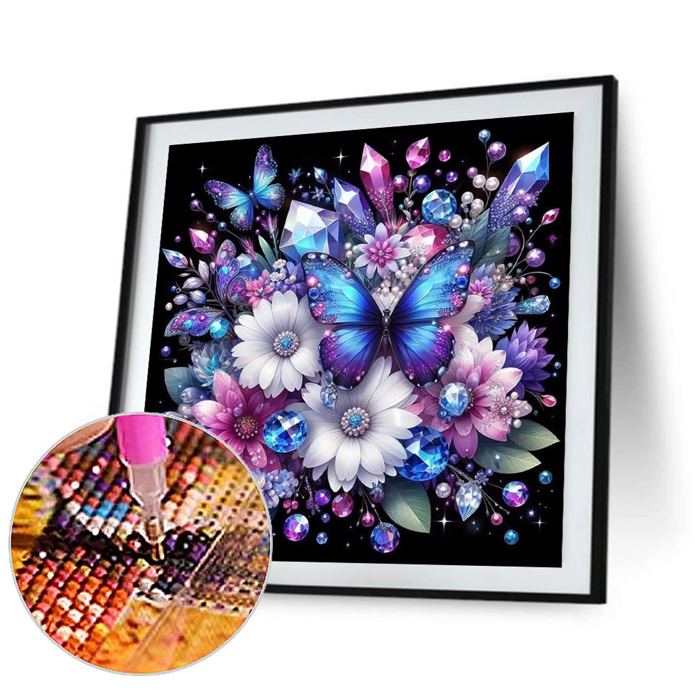 Diamond Painting - Full Round - crystal butterfly (30*30CM)
