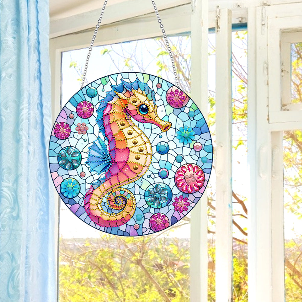 Animal Diamond Painting Suncatcher DIY Diamond Painting Kit for Home Wall Decor