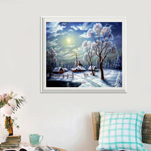 Load image into Gallery viewer, Snow Scene 35*30CM(Canvas) Full Round Drill Diamond Painting