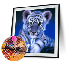 Load image into Gallery viewer, Tiger 30*30CM(Canvas) Round Drill Diamond Painting