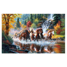 Load image into Gallery viewer, Running Horses 56*35CM(Canvas) Round Drill Diamond Painting
