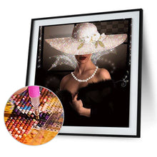 Load image into Gallery viewer, Beauty Lady 30*30CM(Canvas) Round Drill Diamond Painting