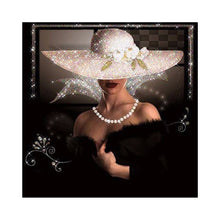 Load image into Gallery viewer, Beauty Lady 30*30CM(Canvas) Round Drill Diamond Painting