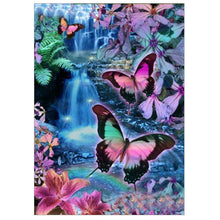 Load image into Gallery viewer, Colorful Butterfly 40*30CM(Canvas) Round Drill Diamond Painting