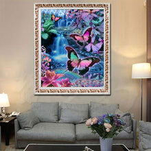 Load image into Gallery viewer, Colorful Butterfly 40*30CM(Canvas) Round Drill Diamond Painting