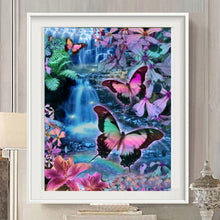 Load image into Gallery viewer, Colorful Butterfly 40*30CM(Canvas) Round Drill Diamond Painting