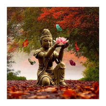 Load image into Gallery viewer, Buddha Holding Lotus 30*30CM(Canvas) Round Drill Diamond Painting