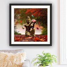 Load image into Gallery viewer, Buddha Holding Lotus 30*30CM(Canvas) Round Drill Diamond Painting