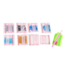 Load image into Gallery viewer, Rose Red 30*30CM(Canvas) Round Drill Diamond Painting