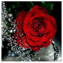 Load image into Gallery viewer, Rose Red 30*30CM(Canvas) Round Drill Diamond Painting
