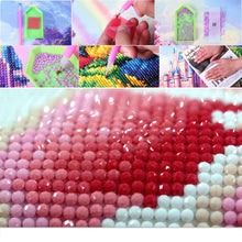 Load image into Gallery viewer, Rose Red 30*30CM(Canvas) Round Drill Diamond Painting