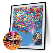 Load image into Gallery viewer, Balloon House 30*40CM(Canvas) Partial Round Drill Diamond Painting